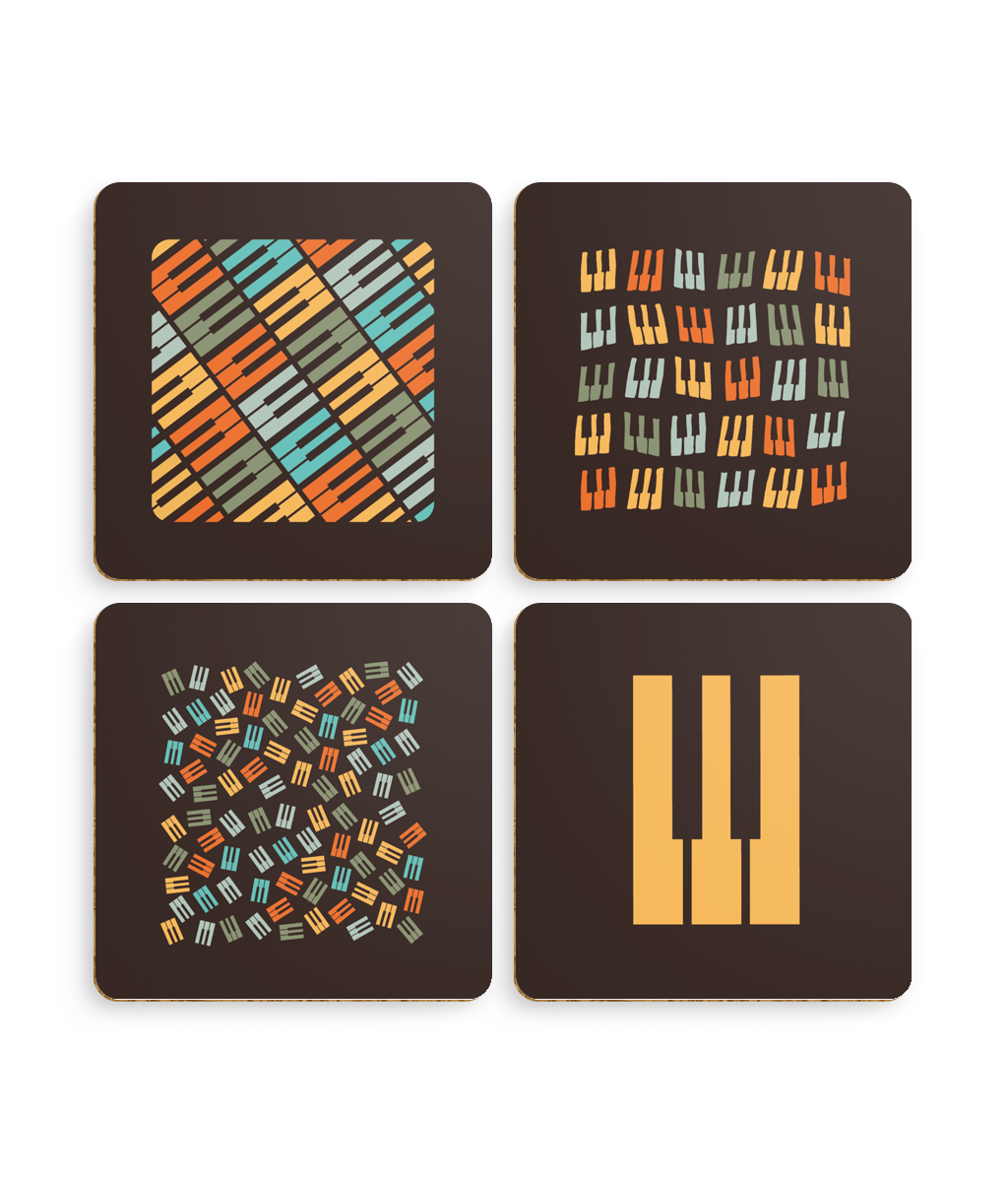 Wee Studio Records Colour Coasters