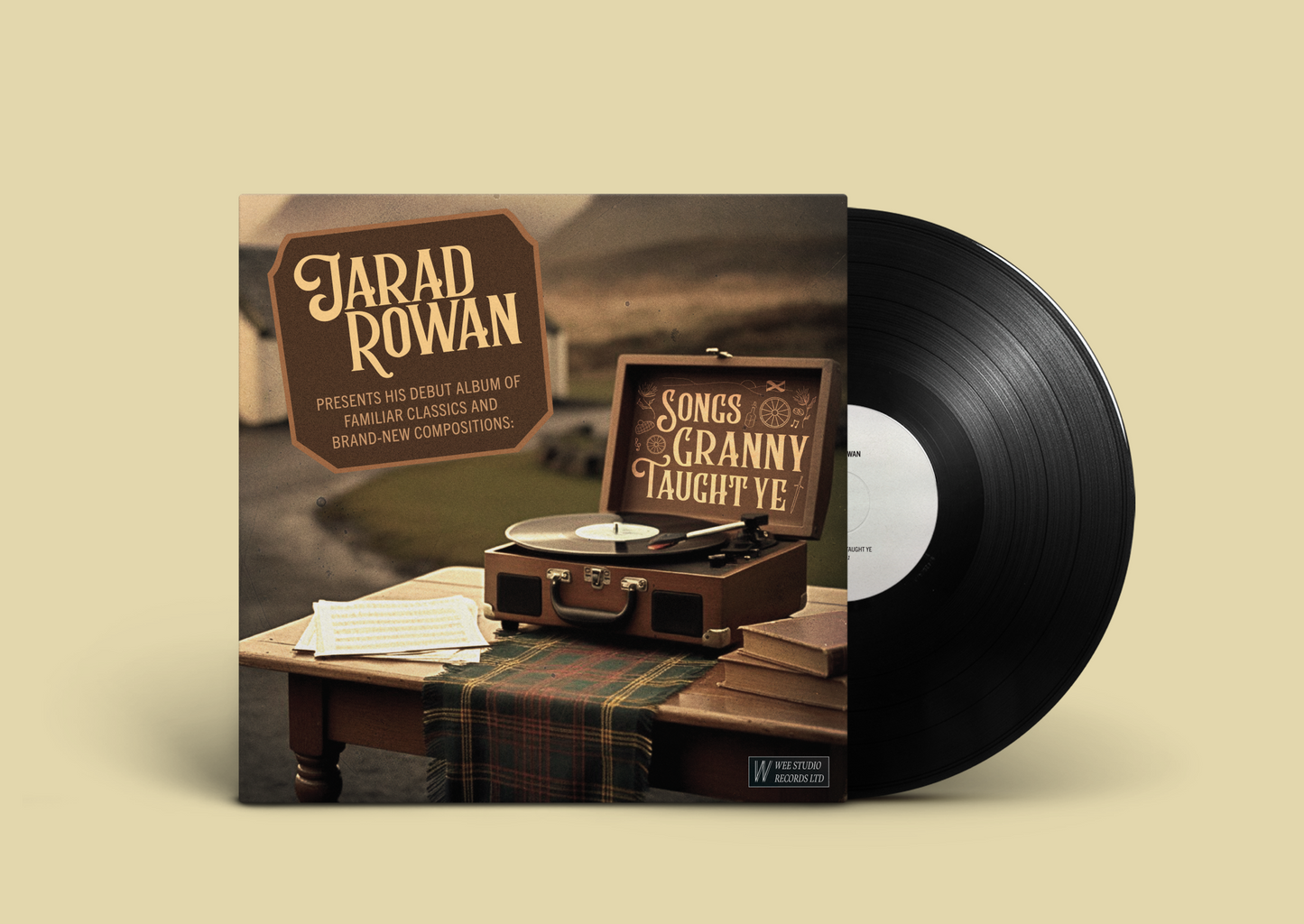 Jarad Rowan - Vinyl + Merch bundle