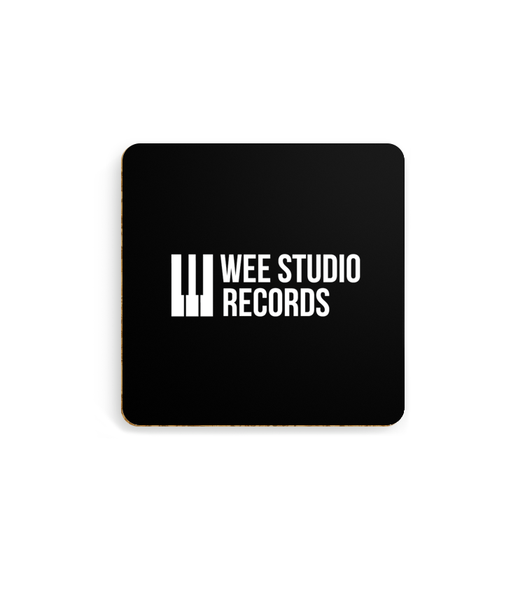 Wee Studio Records - 4 Black Coasters